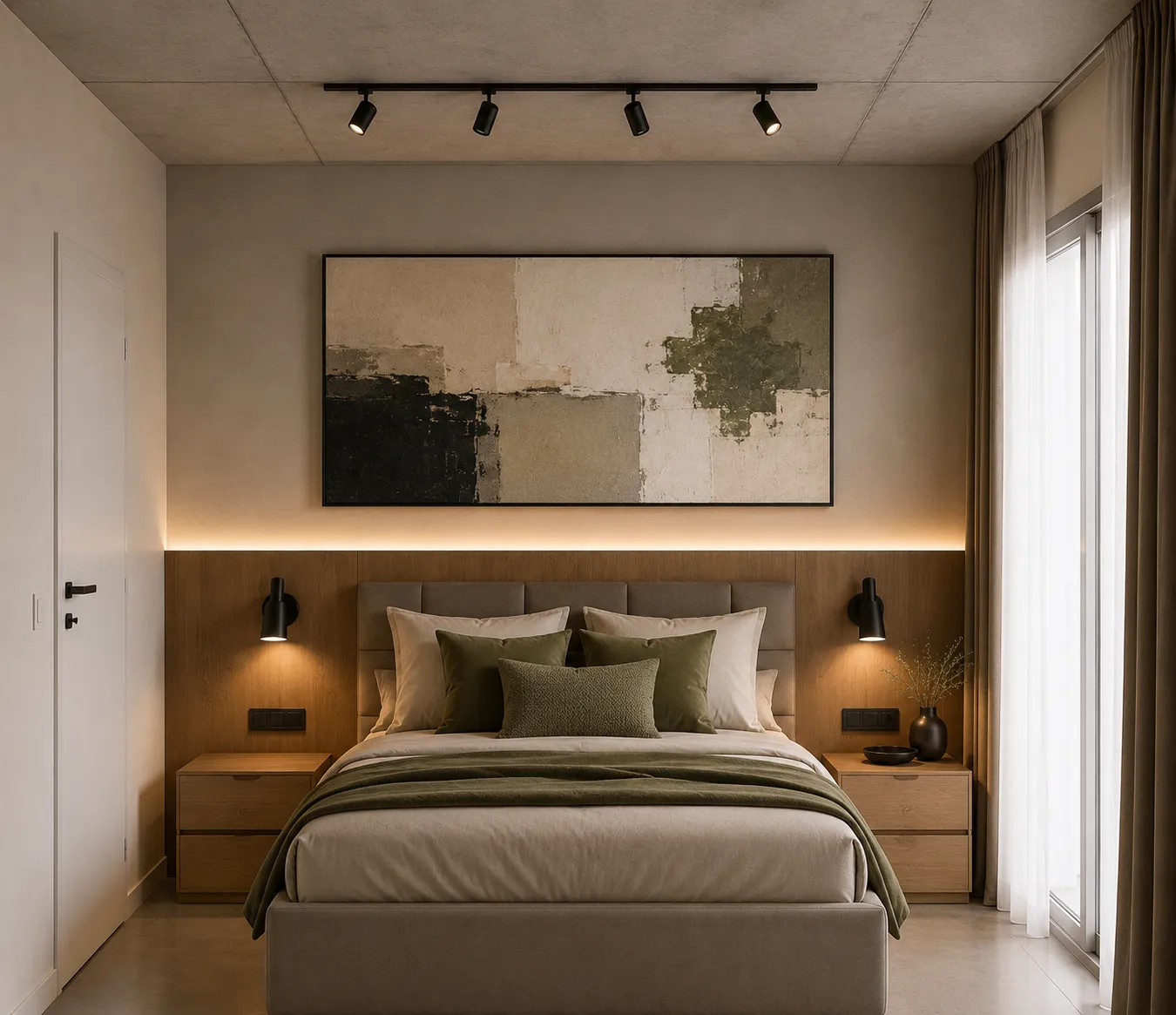 Render habitación unidad U03 — Arcos 2330